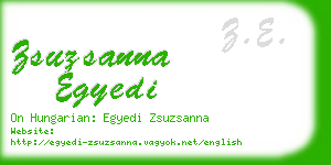 zsuzsanna egyedi business card